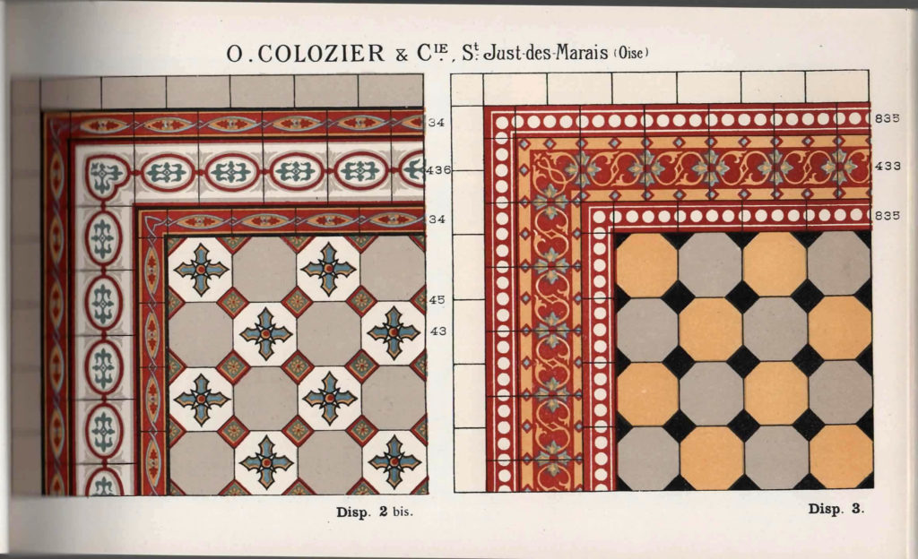 O. Colozier, cat. 1913 dispositions 2 bis et 3