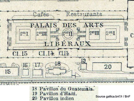 Plan d’ensemble de l’Exposition universelle de 1889 - Source gallica.bnf.fr / BnF