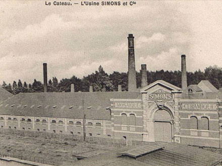 Usine Simons & Cie au Cateau (59) (ph. FM 2009 et carte postale vers 1900)