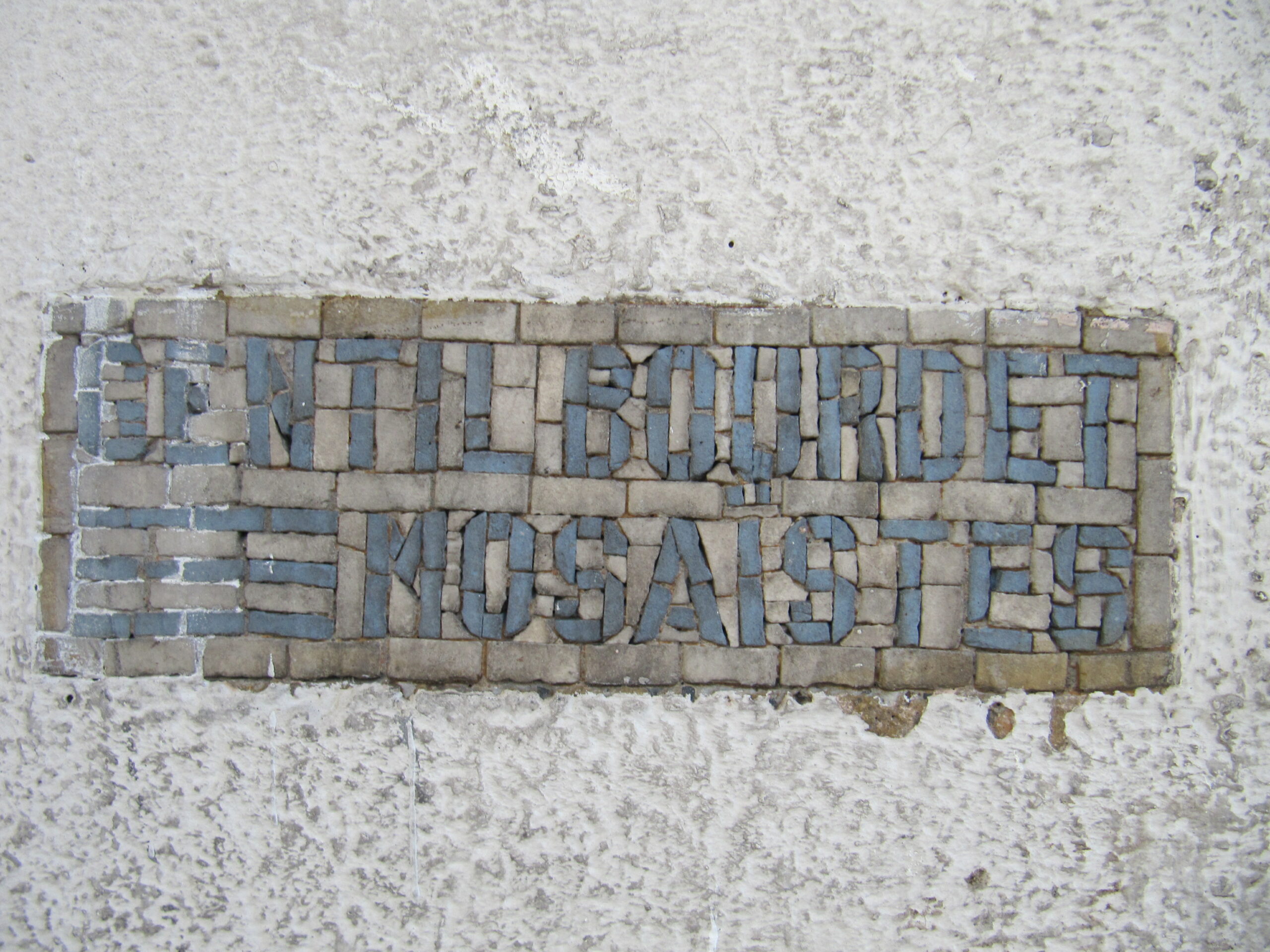 Station Pelleport : mosaïque Gentil & Bourdet