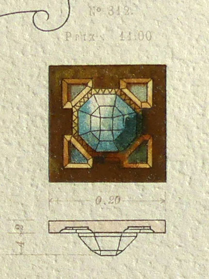 Métope n° 312, planche 3, Parvillée frères & Cie 1892
